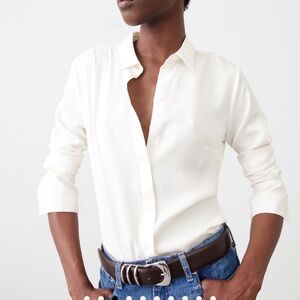 Banana Republic Silky Cream Blouse